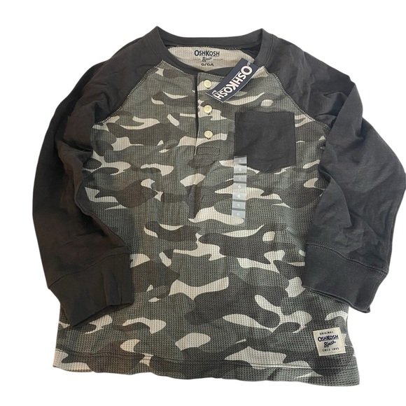OshKosh B'gosh Kids Camo Long Sleeve Shirt - Picture 1 of 3